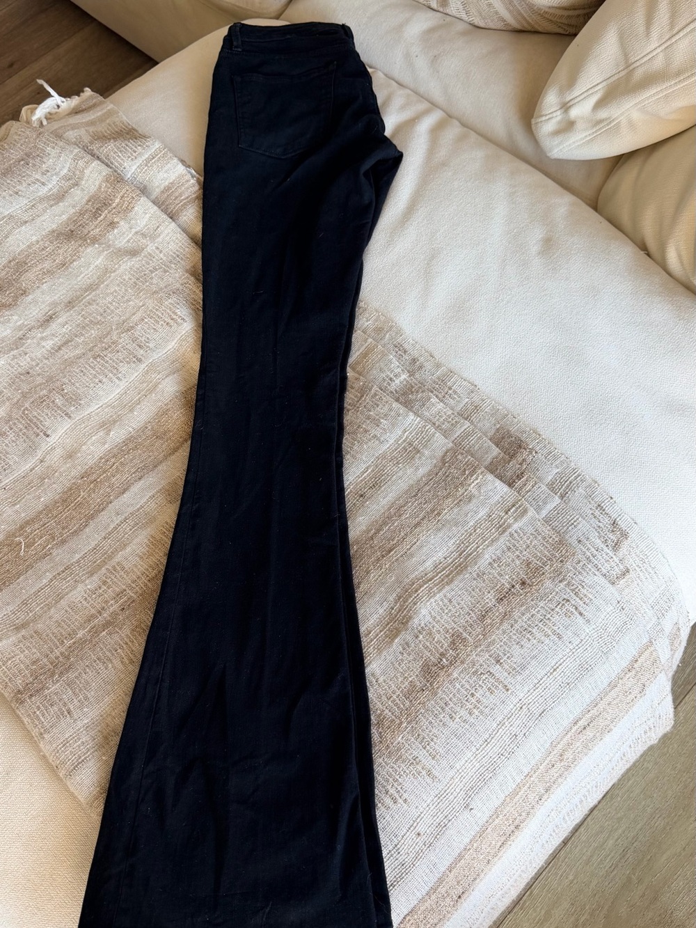 Jazmin Chebar Hotpants Black Bootcut Jeans Size 24 L34